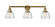 Franklin Restoration Three Light Bath Vanity in Brushed Brass (405|205-BB-G172)