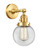 Franklin Restoration One Light Wall Sconce in Satin Gold (405|203SW-SG-G202-6)