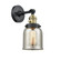 Franklin Restoration One Light Wall Sconce in Black Antique Brass (405|203SW-BAB-G58)