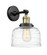 Franklin Restoration One Light Wall Sconce in Black Antique Brass (405|203-BAB-G713)