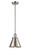 Franklin Restoration One Light Mini Pendant in Brushed Satin Nickel (405|201S-SN-M13-SN)