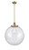 Franklin Restoration One Light Pendant in Brushed Brass (405|201S-BB-G202-18)