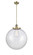 Franklin Restoration One Light Pendant in Antique Brass (405|201S-AB-G204-18)