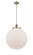 Franklin Restoration One Light Pendant in Antique Brass (405|201S-AB-G201-18)