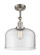 Franklin Restoration LED Semi-Flush Mount in Brushed Satin Nickel (405|201F-SN-G72-L-LED)