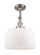 Franklin Restoration LED Semi-Flush Mount in Brushed Satin Nickel (405|201F-SN-G71-L-LED)