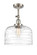 Franklin Restoration One Light Semi-Flush Mount in Brushed Satin Nickel (405|201F-SN-G713-L)
