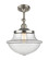 Franklin Restoration LED Semi-Flush Mount in Brushed Satin Nickel (405|201F-SN-G542-LED)