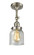 Franklin Restoration One Light Semi-Flush Mount in Brushed Satin Nickel (405|201F-SN-G54)
