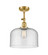 Franklin Restoration One Light Semi-Flush Mount in Satin Gold (405|201F-SG-G74-L)