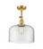 Franklin Restoration One Light Semi-Flush Mount in Satin Gold (405|201F-SG-G72-L)