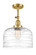 Franklin Restoration LED Semi-Flush Mount in Satin Gold (405|201F-SG-G713-L-LED)