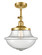 Franklin Restoration One Light Semi-Flush Mount in Satin Gold (405|201F-SG-G544)