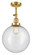 Franklin Restoration LED Semi-Flush Mount in Satin Gold (405|201F-SG-G204-12-LED)
