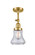 Franklin Restoration One Light Semi-Flush Mount in Satin Gold (405|201F-SG-G192)