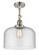 Franklin Restoration LED Semi-Flush Mount in Polished Nickel (405|201F-PN-G74-L-LED)