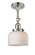 Franklin Restoration One Light Semi-Flush Mount in Polished Nickel (405|201F-PN-G71)