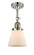 Franklin Restoration One Light Semi-Flush Mount in Polished Nickel (405|201F-PN-G61)
