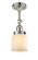 Franklin Restoration One Light Semi-Flush Mount in Polished Nickel (405|201F-PN-G51)