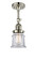 Franklin Restoration One Light Semi-Flush Mount in Polished Nickel (405|201F-PN-G182S)