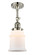 Franklin Restoration One Light Semi-Flush Mount in Polished Nickel (405|201F-PN-G181)