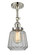 Franklin Restoration LED Semi-Flush Mount in Polished Nickel (405|201F-PN-G142-LED)