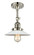 Franklin Restoration One Light Semi-Flush Mount in Polished Nickel (405|201F-PN-G1)