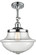 Franklin Restoration LED Semi-Flush Mount in Polished Chrome (405|201F-PC-G544-LED)