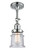 Franklin Restoration One Light Semi-Flush Mount in Polished Chrome (405|201F-PC-G184S)