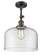 Franklin Restoration One Light Semi-Flush Mount in Oil Rubbed Bronze (405|201F-OB-G72-L)