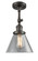 Franklin Restoration One Light Semi-Flush Mount in Oil Rubbed Bronze (405|201F-OB-G42)