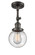 Franklin Restoration One Light Semi-Flush Mount in Oil Rubbed Bronze (405|201F-OB-G204-6)