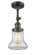 Franklin Restoration One Light Semi-Flush Mount in Oil Rubbed Bronze (405|201F-OB-G192)