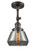 Franklin Restoration One Light Semi-Flush Mount in Oil Rubbed Bronze (405|201F-OB-G173)