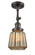 Franklin Restoration One Light Semi-Flush Mount in Oil Rubbed Bronze (405|201F-OB-G146)