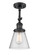 Franklin Restoration One Light Semi-Flush Mount in Matte Black (405|201F-BK-G64)