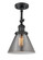 Franklin Restoration LED Semi-Flush Mount in Matte Black (405|201F-BK-G43-LED)