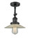 Franklin Restoration One Light Semi-Flush Mount in Matte Black (405|201F-BK-G2)