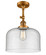Franklin Restoration LED Semi-Flush Mount in Brushed Brass (405|201F-BB-G74-L-LED)