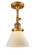 Franklin Restoration One Light Semi-Flush Mount in Brushed Brass (405|201F-BB-G41)
