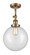 Franklin Restoration LED Semi-Flush Mount in Brushed Brass (405|201F-BB-G202-10-LED)