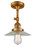 Franklin Restoration One Light Semi-Flush Mount in Brushed Brass (405|201F-BB-G2)