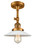 Franklin Restoration LED Semi-Flush Mount in Brushed Brass (405|201F-BB-G1-LED)