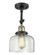 Franklin Restoration One Light Semi-Flush Mount in Black Antique Brass (405|201F-BAB-G72)