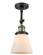 Franklin Restoration One Light Semi-Flush Mount in Black Antique Brass (405|201F-BAB-G61) Franklin Restoration One Light Semi-Flush Mount in Black Antique Brass (405|201F-BAB-G61)