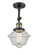 Franklin Restoration LED Semi-Flush Mount in Black Antique Brass (405|201F-BAB-G534-LED)