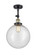 Franklin Restoration LED Semi-Flush Mount in Black Antique Brass (405|201F-BAB-G204-12-LED)