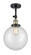 Franklin Restoration LED Semi-Flush Mount in Black Antique Brass (405|201F-BAB-G202-10-LED)