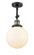 Franklin Restoration LED Semi-Flush Mount in Black Antique Brass (405|201F-BAB-G201-8-LED)