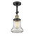Franklin Restoration One Light Semi-Flush Mount in Black Antique Brass (405|201F-BAB-G192)
